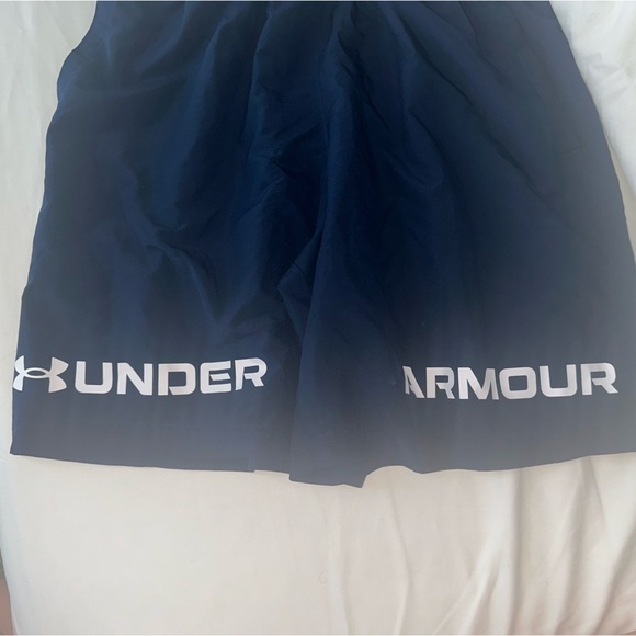 Under Armour Blue Athletic Shorts Performance Fabric - Picture 2 of 6